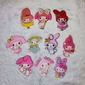 Set of 10 Sanrio Character Hair Clip Barrettes New